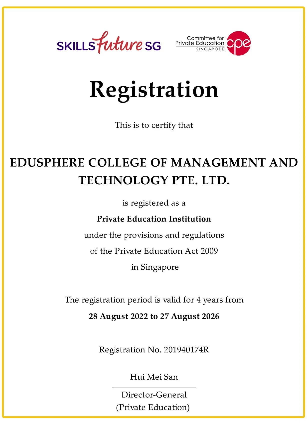 Students enrolling at Edusphere